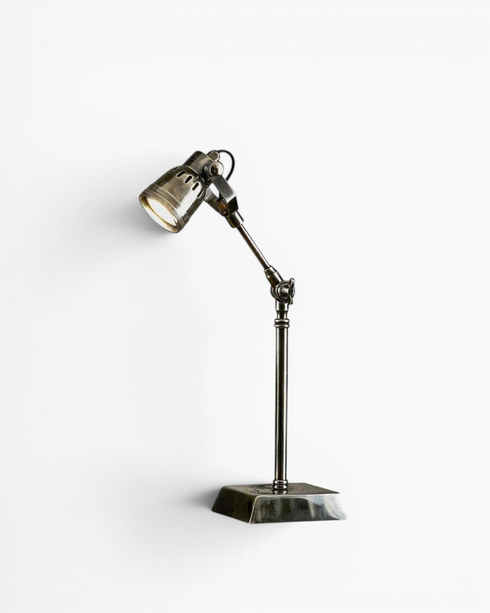 Seattle Desk Lamp Antique Silver
