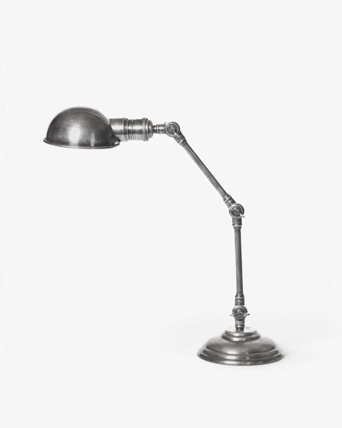 Stamford Desk Lamp Antique Silver