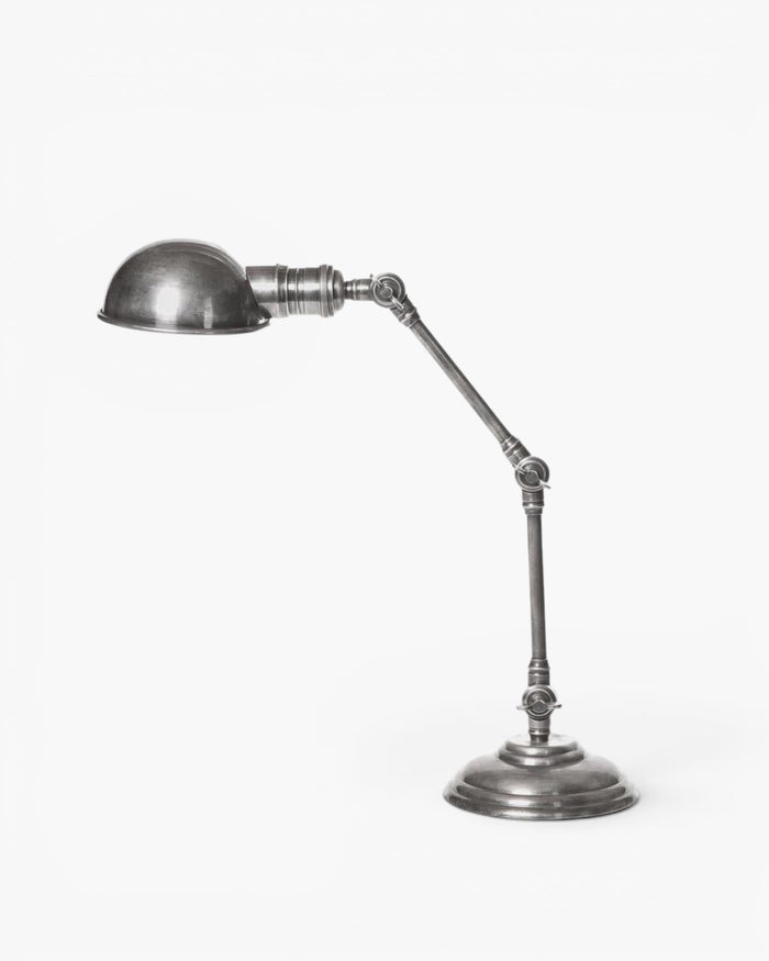 Stamford Desk Lamp Antique Silver
