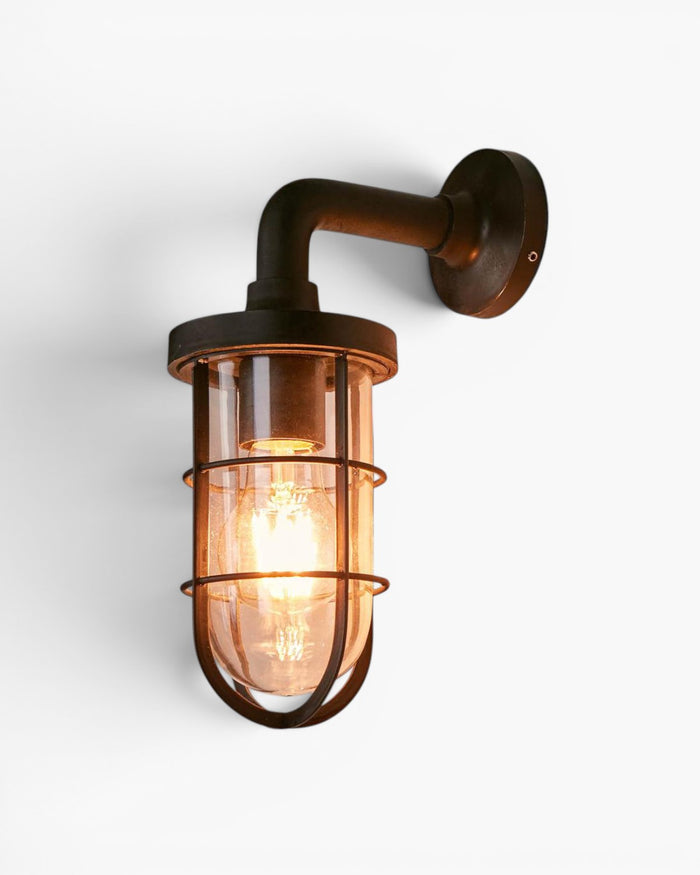 Submarine Outdoor Wall Light Black