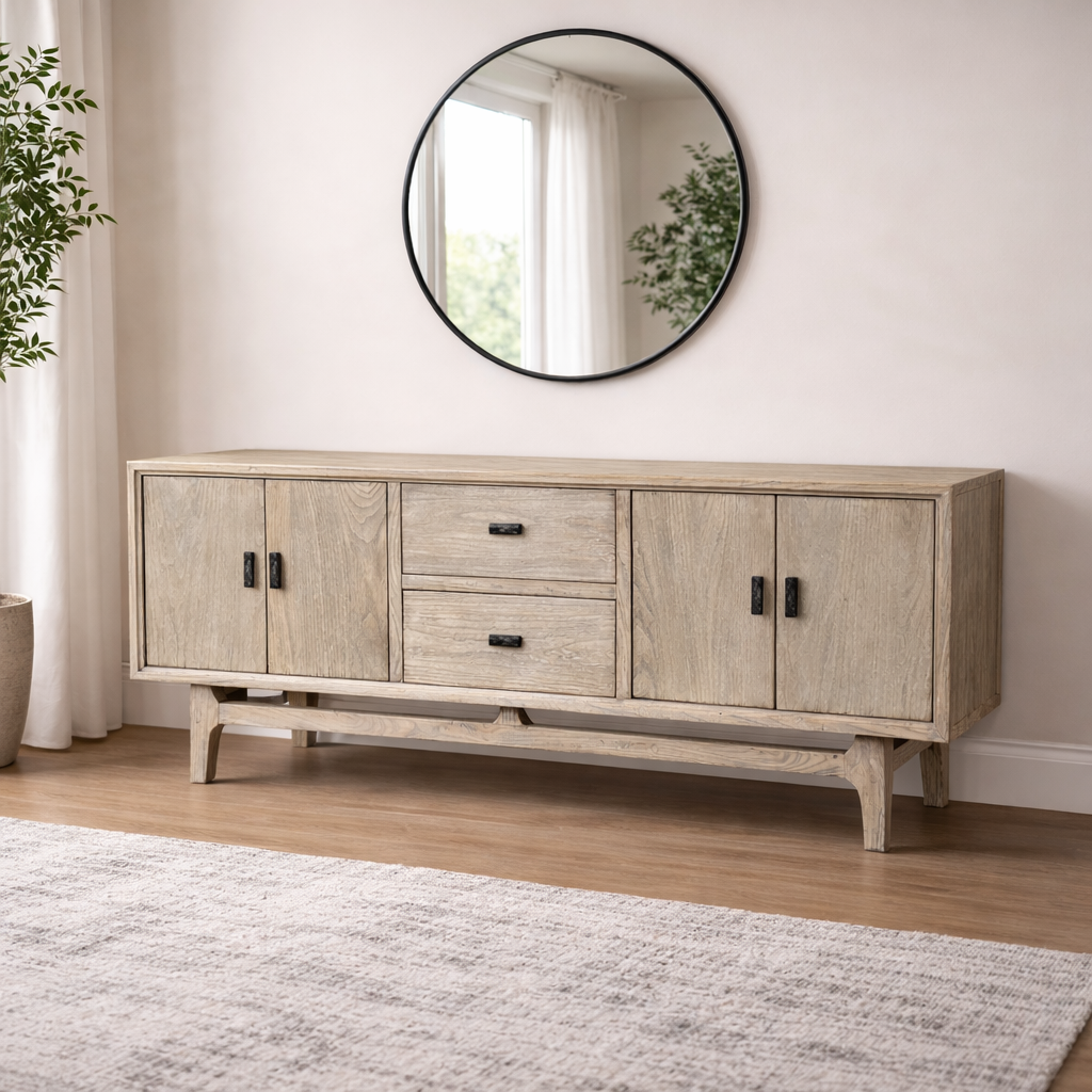 Modena 2-Drawer 4-Door Entertainment Unit 160cm