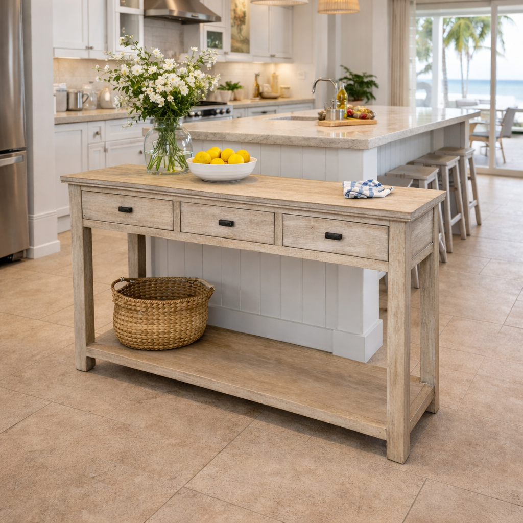 Modena 3-Drawer Hall Table