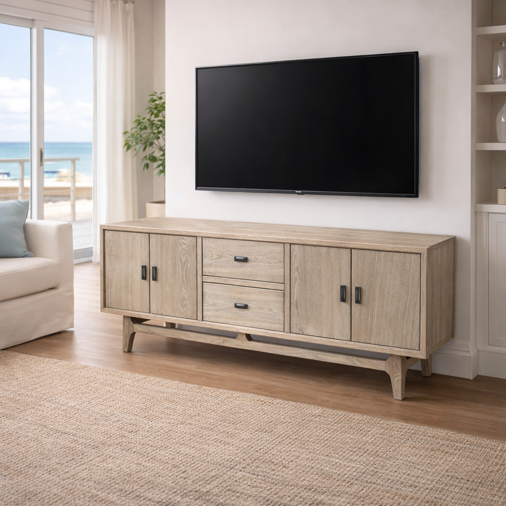 Modena 2-Drawer 4-Door Entertainment Unit 195cm