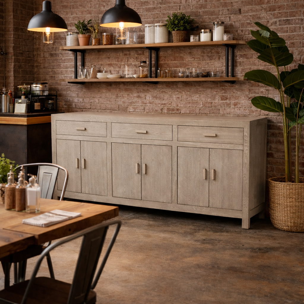 Modena 3-Drawer 6-Door Buffet 214cm