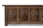 Islander 7 Door Sideboard in Walnut Grey, front view