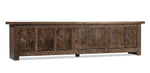 Islander 7 Door Sideboard in Walnut Grey, angle view