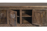 Islander 7 Door Sideboard in Walnut Grey, top view