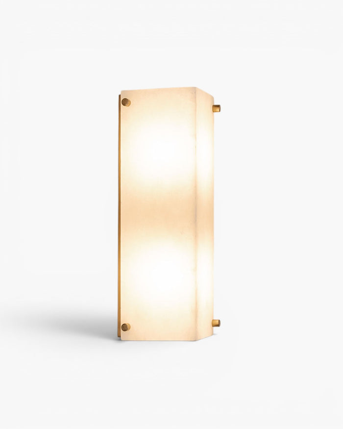 Tubular Alabaster Wall Light