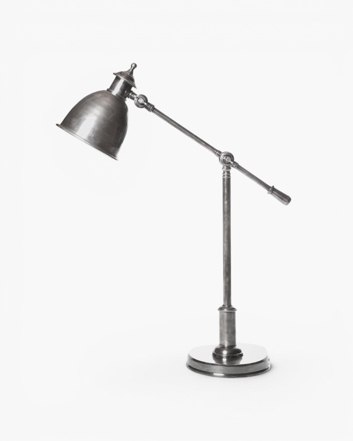 Vermont Desk Lamp Antique Silver