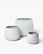Vita Set of 3 Planter White