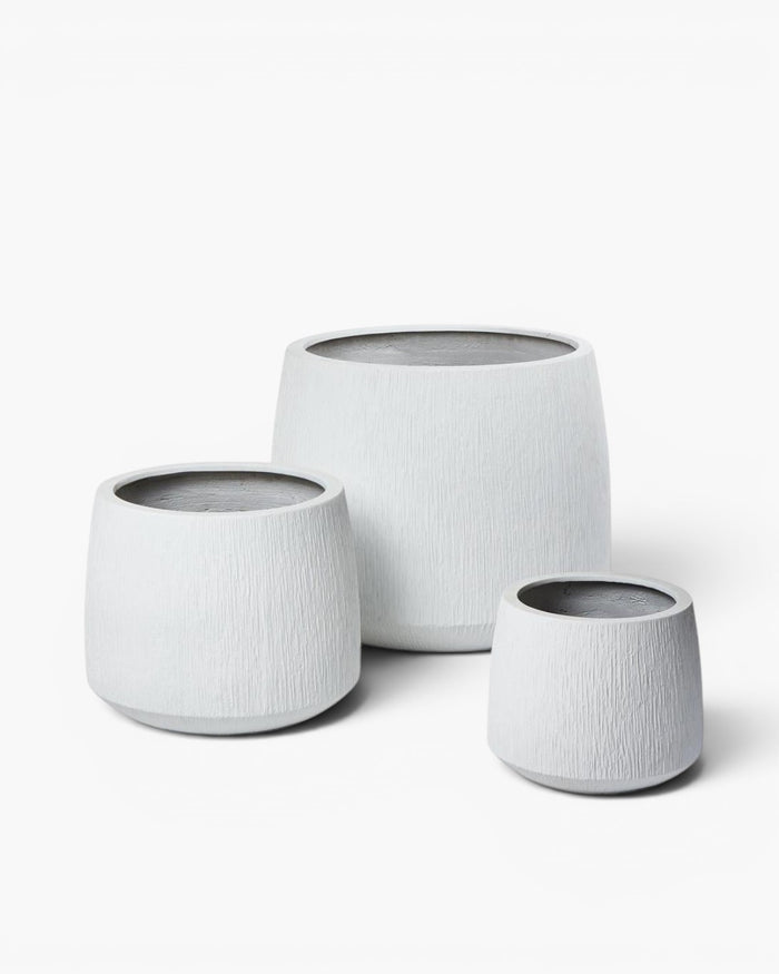Vita Set of 3 Planter White