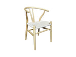 Replica Wishbone Chair Natural/Black/White
