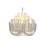 Wood Candlestick Chandelier Large