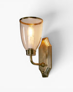 Westbrook Wall Light with Glass Shade Brass