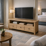 Queens Parquetry Oak ETU 140cm & 180cm – styled setting