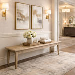 Hampton Bench styled in a dining room