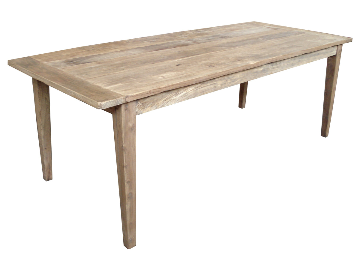 Recycled Elm Table Rustic Finish
