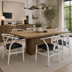 Replica Wishbone Chair with PU Seat
