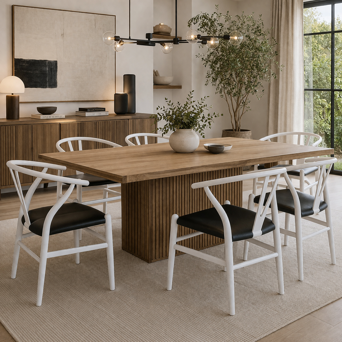 Replica Wishbone Chair with PU Seat