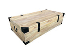 Recycled Elm and Iron Trunk