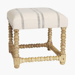 Brooklyn Round Ottoman White