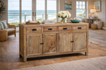 Recycled Elm 4 Drawer 4 Door Buffet