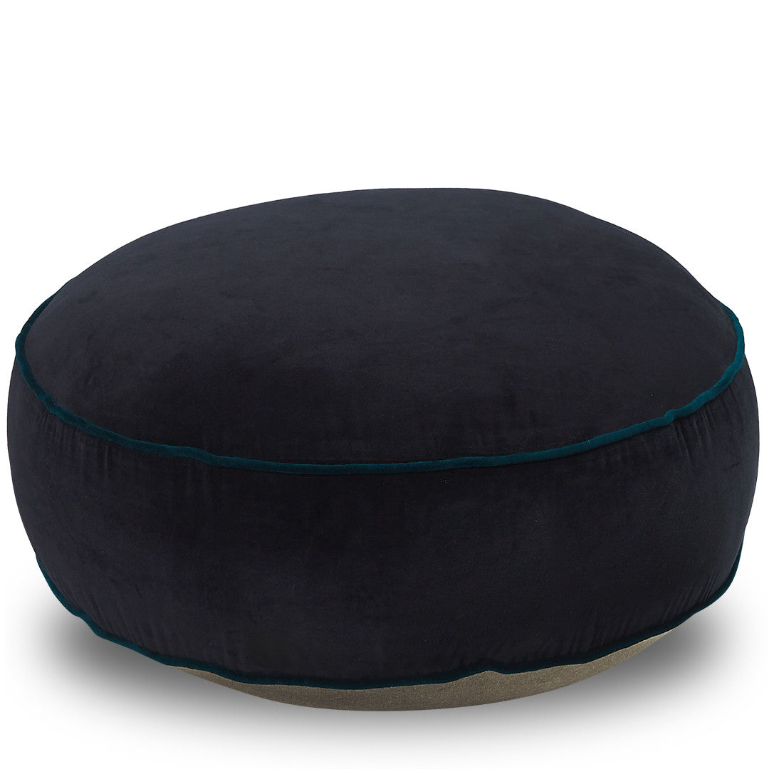 Classic Round Floor Cushion Cover Ink D60x15