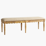 Mayfair Ottoman Natural Stripe