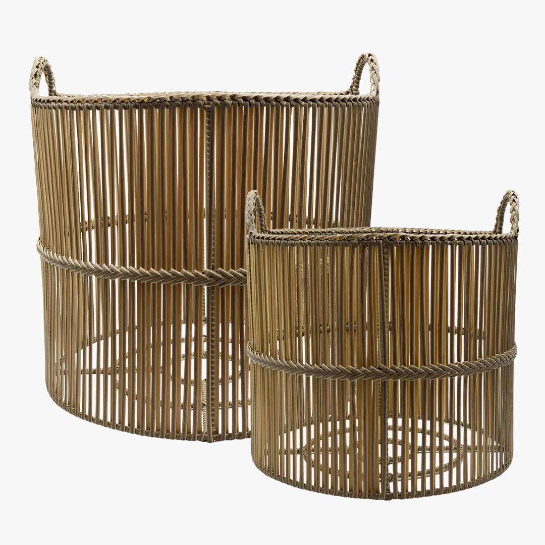 Pavillion Rhodes Outdoor Planter Set/2 Clay