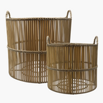 Pavillion Rhodes Outdoor Planter Set/2 Clay