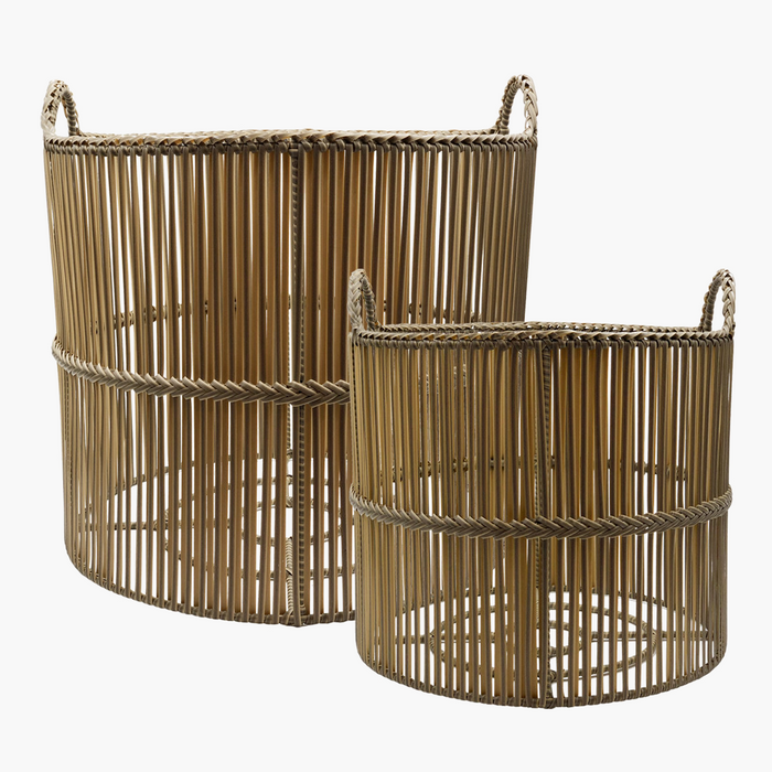 Pavillion Rhodes Outdoor Planter Set/2 Clay