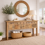 Rudolph Hall Table Natural/Black/White