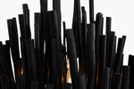 Wood Candlestick Lamp