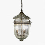 Bell Jar Ceiling Pendant Small Brass