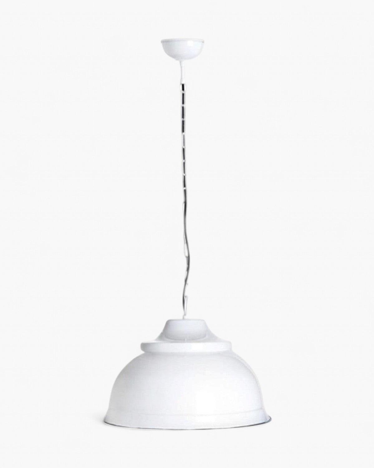 Brasserie Overhead Ceiling Pendant Large White