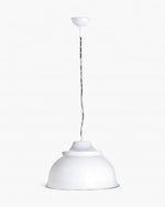 Brasserie Overhead Ceiling Pendant Large White