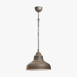 Brasserie Overhead Ceiling Pendant Small Rust
