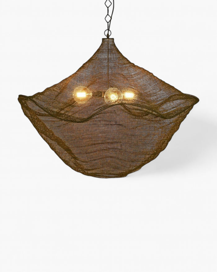 California Hanging Lamp Antique Brass