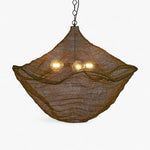 California Hanging Lamp Antique Brass