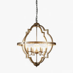 Hyatt Ceiling Pendant Large Rust Brown and Silver Black