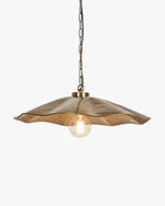 Melville Ceiling Pendant Hammered Antique Brass