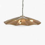 Melville Ceiling Pendant Hammered Large Antique Brass
