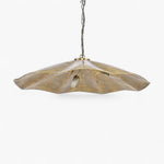 Melville Ceiling Pendant Hammered Large Antique Brass
