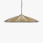 Melville Ceiling Pendant Hammered Large Antique Brass