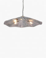 Melville Ceiling Pendant Hammered Large Antique Silver