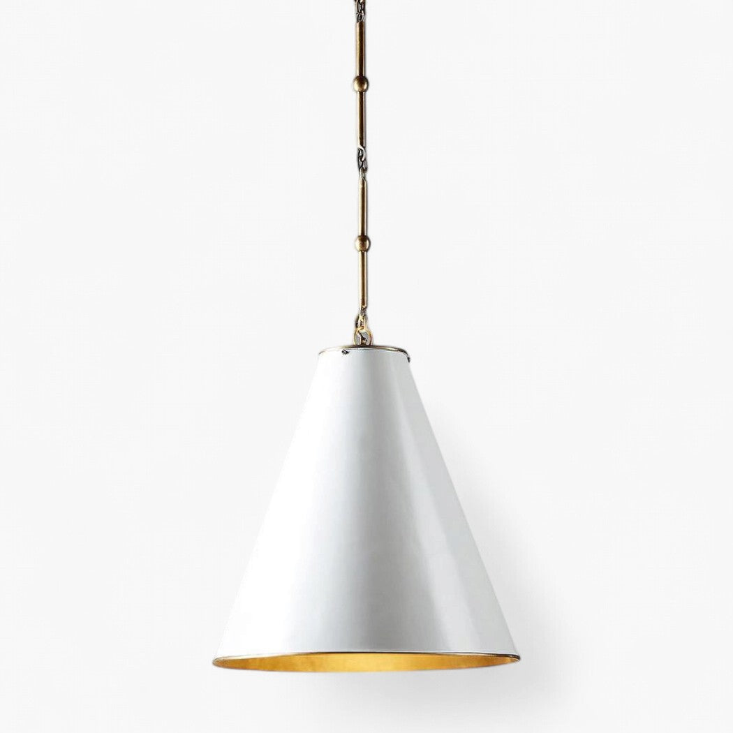 Monte Carlo Ceiling Pendant Small White and Brass