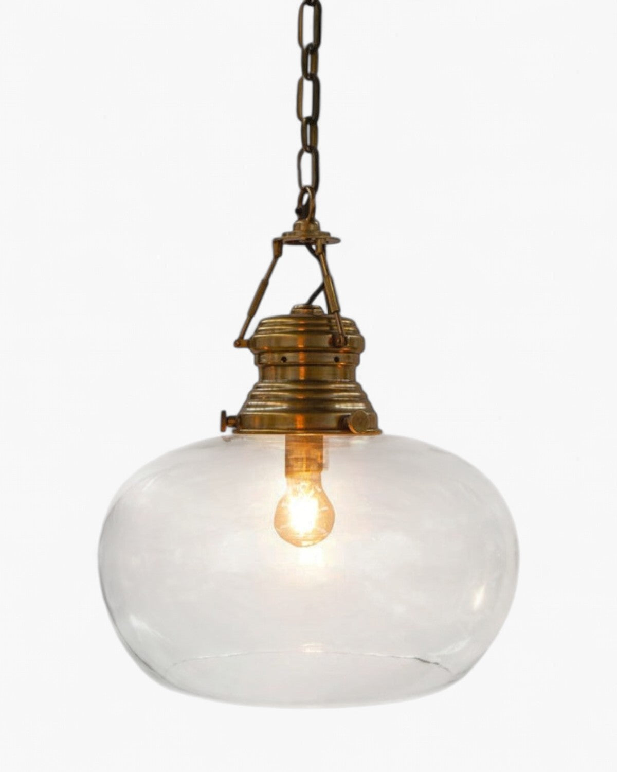 Paddington Ceiling Pendant Small Antique Brass