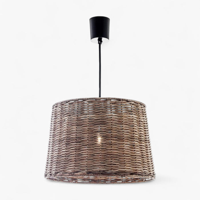 Rattan Round Ceiling Pendant Large Natural