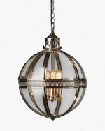 Saxon Ceiling Pendant Medium Shiny Nickel
