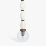 Sea Mist Stone Beads Ceiling Pendant